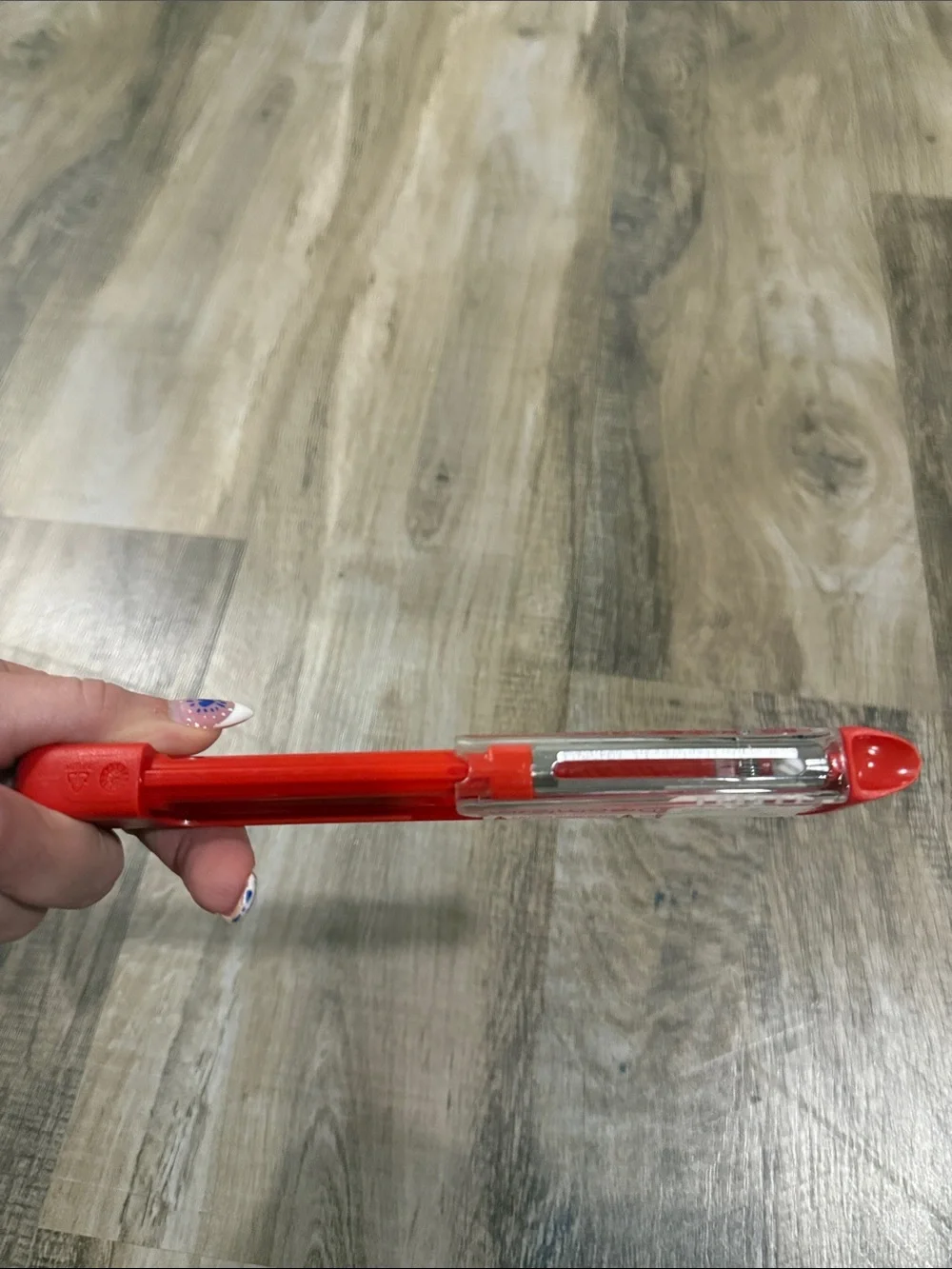 Red Plastic Safety protected peeler